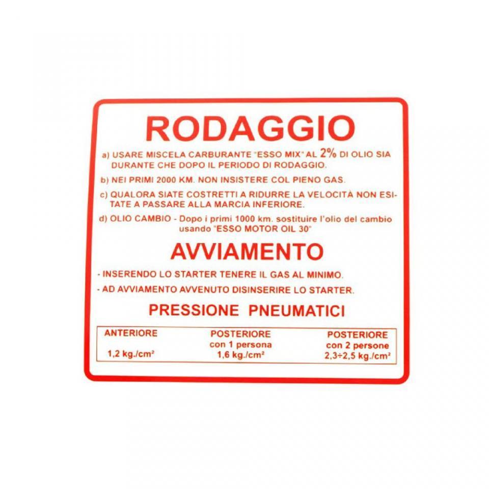 photo piece : Autocollant stickers->Piaggio Vespa Primavera Et3