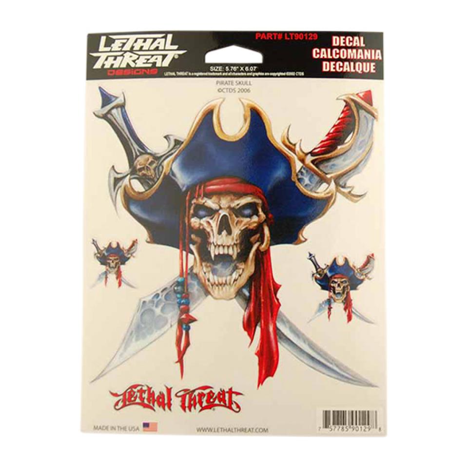 Autocollant stickers LETHAL THREAT pour Moto Neuf