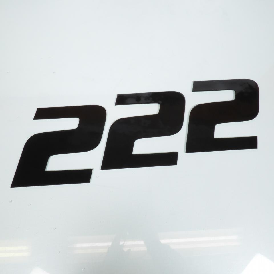 3 autocollant stickers numéro de course adhésif chiffre 2 noir 20x25cm pour moto
