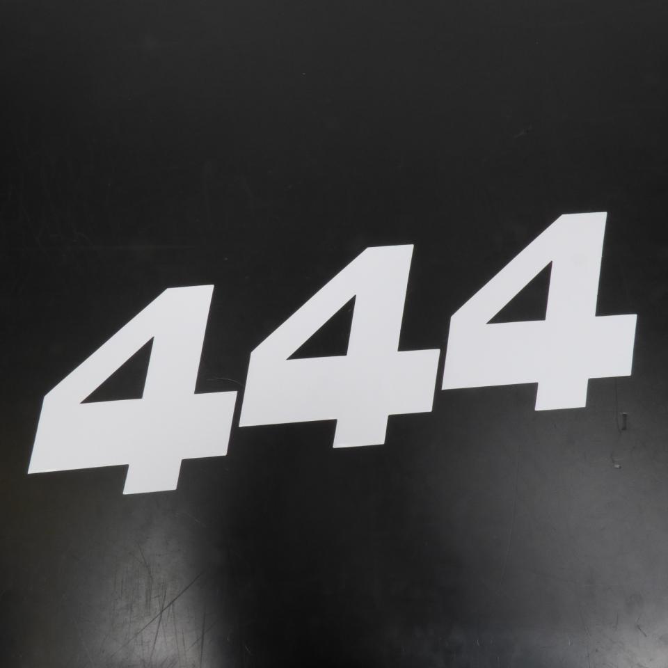 3 autocollant stickers numéro de course adhésif chiffre 4 blanc 20x25cm pour moto