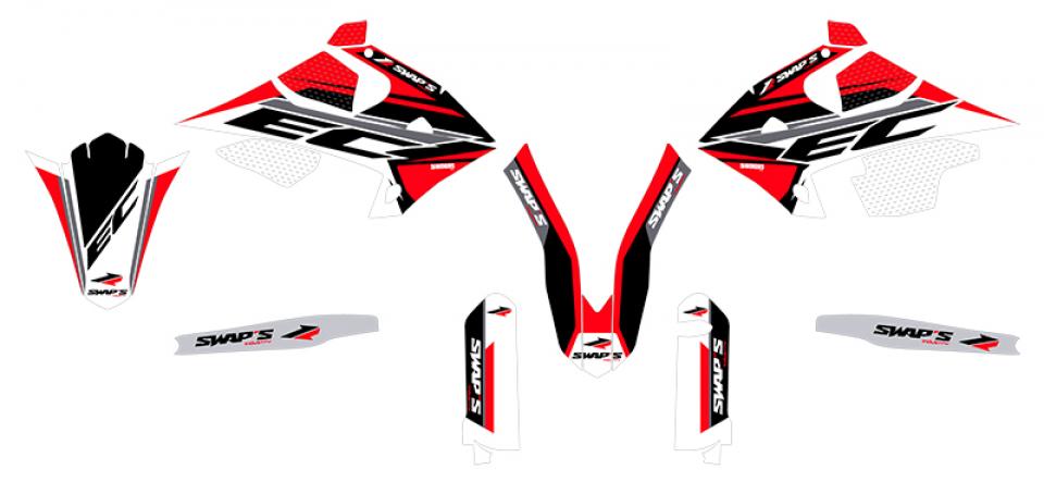 Autocollant stickers Swaps pour Moto Gas gas 250 Ec Enduro 2T 2018 à 2020 Neuf