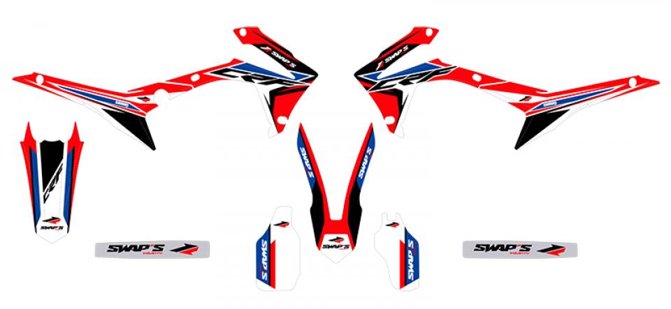 Autocollant stickers Swaps pour Moto Honda 450 Cr-F R 2013 à 2016 Neuf