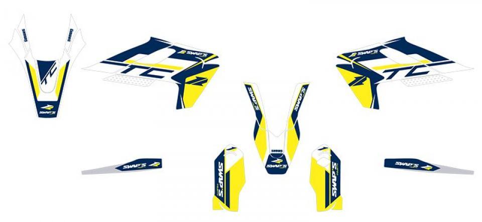 Autocollant stickers Swaps pour Moto Husqvarna 85 Tc Petites Roues 2018 Neuf