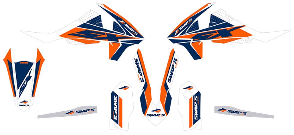 Autocollant stickers Swaps pour Moto KTM 85 Sx Grandes Roues 2018 Neuf