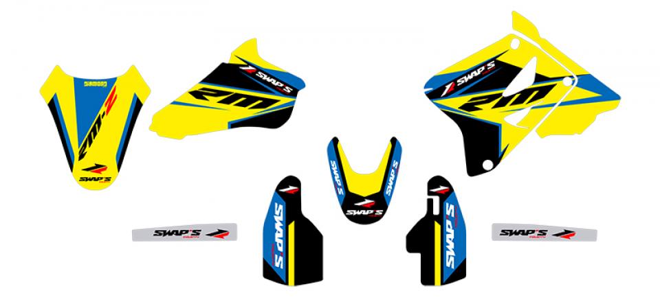 Autocollant stickers Swaps pour Moto Suzuki 85 RM grandes roues 2003 à 2022 Neuf