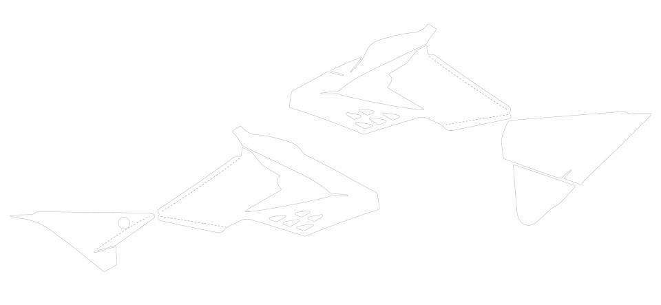 Autocollant stickers Swaps pour Moto Beta 350 Rr 4T 2015 à 2017 Neuf