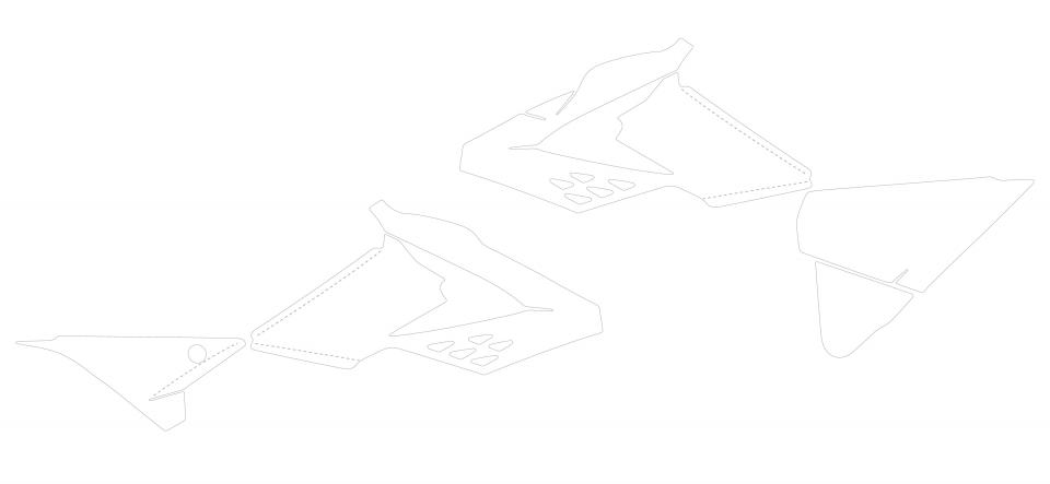 Autocollant stickers Swaps pour Moto Beta 350 Rr 4T 2015 à 2017 Neuf
