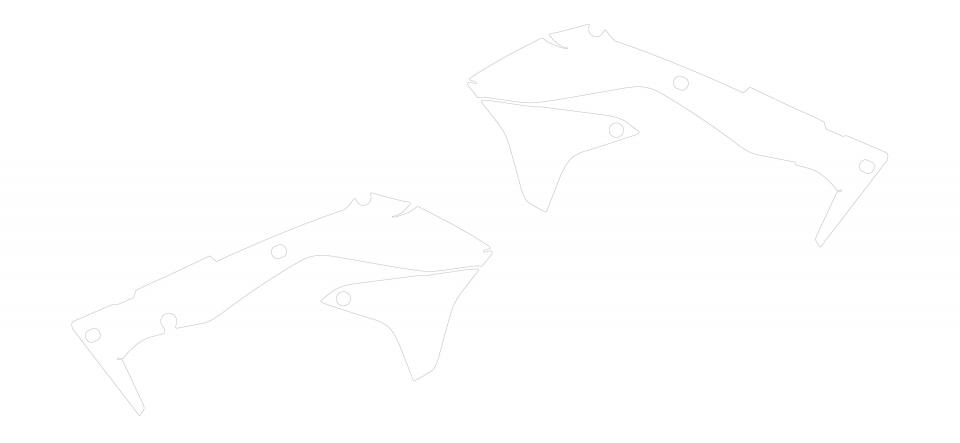 Autocollant stickers Swaps pour Moto Kawasaki 450 Kx-F 4T 2016 à 2018 Neuf