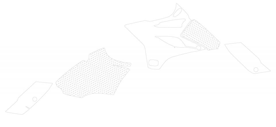 Autocollant stickers Swaps pour Moto Yamaha 85 YZ grandes roues 2015 à 2019 Neuf