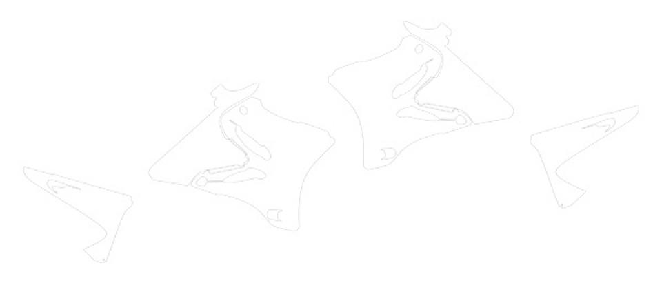 Autocollant stickers Swaps pour Moto Yamaha 125 YZ 2015 à 2021 Neuf