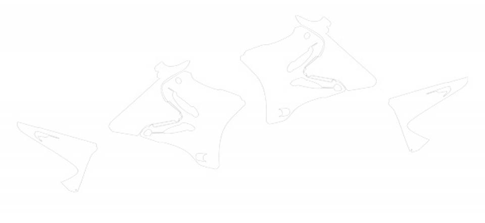Autocollant stickers Swaps pour Moto Yamaha 125 YZ 2015 à 2021 Neuf