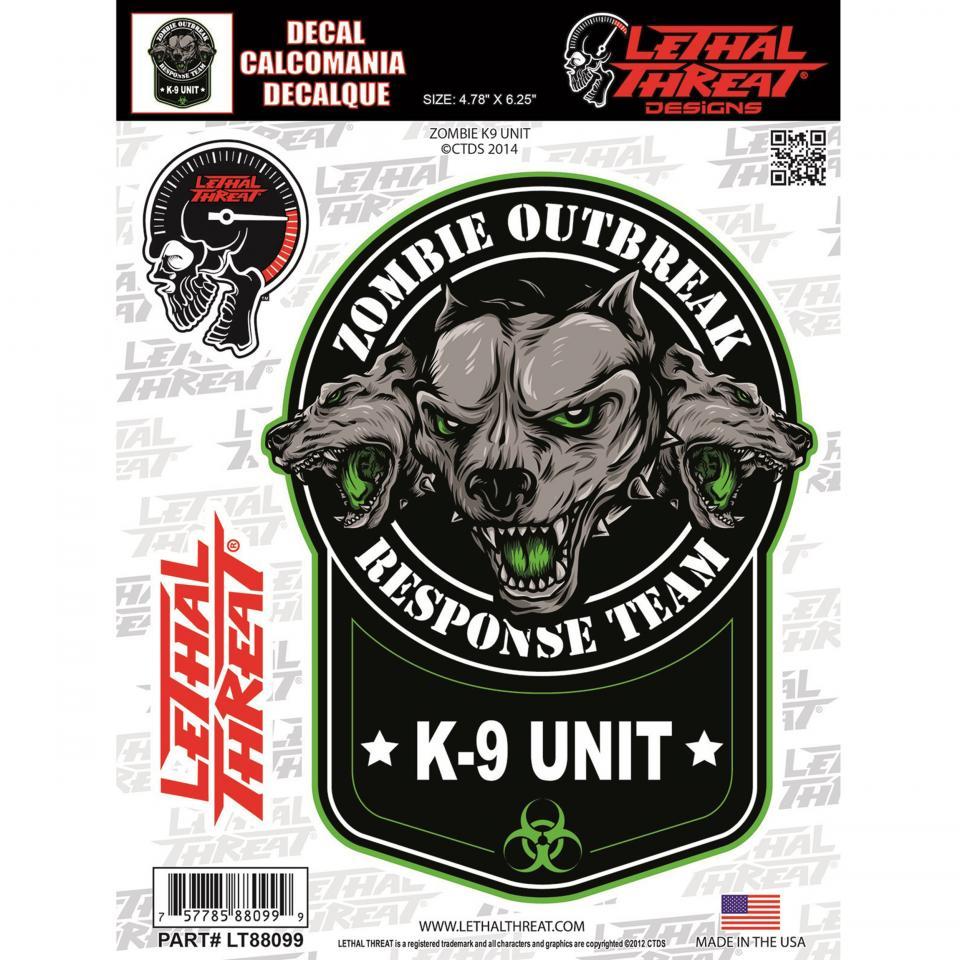 Autocollant stickers LETHAL THREAT pour pour Moto Neuf