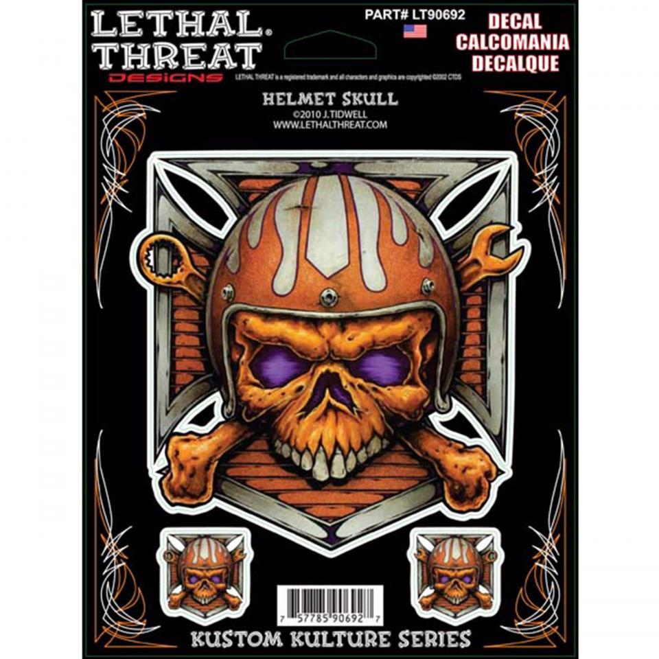 Autocollant stickers LETHAL THREAT pour pour Moto Neuf