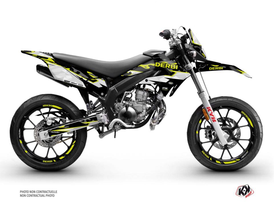 Autocollant stickers Kutvek pour Moto Derbi 50 Senda R 2000 à 2005 Neuf