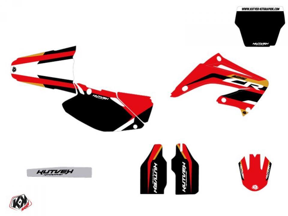 Autocollant stickers Kutvek pour Moto Honda 125 Cr R 2000 à 2001 Neuf