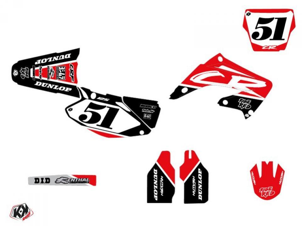 Autocollant stickers Kutvek pour Moto Honda 125 Cr R 2002 à 2003 Neuf