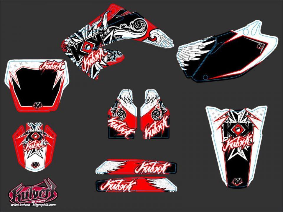 Autocollant stickers Kutvek pour Moto Honda 125 Cr R 2004 à 2007 Neuf