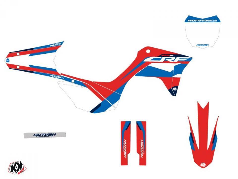 Autocollant stickers Kutvek pour Moto Honda 125 CR-F F AC 2019 à 2023 Neuf