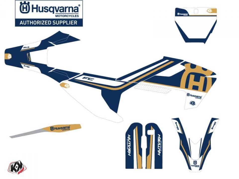 Autocollant stickers Kutvek pour Moto Husqvarna 450 FS RALLY 2014 à 2015 Neuf