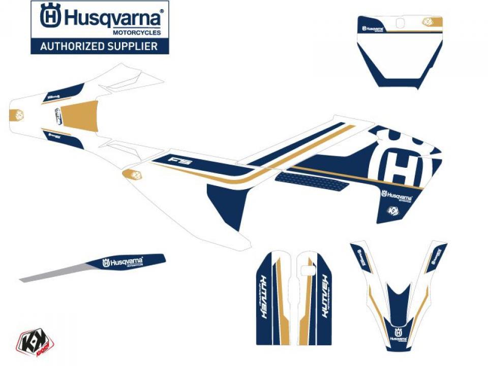 Autocollant stickers Kutvek pour Moto Husqvarna 450 FS RALLY 2014 à 2015 Neuf