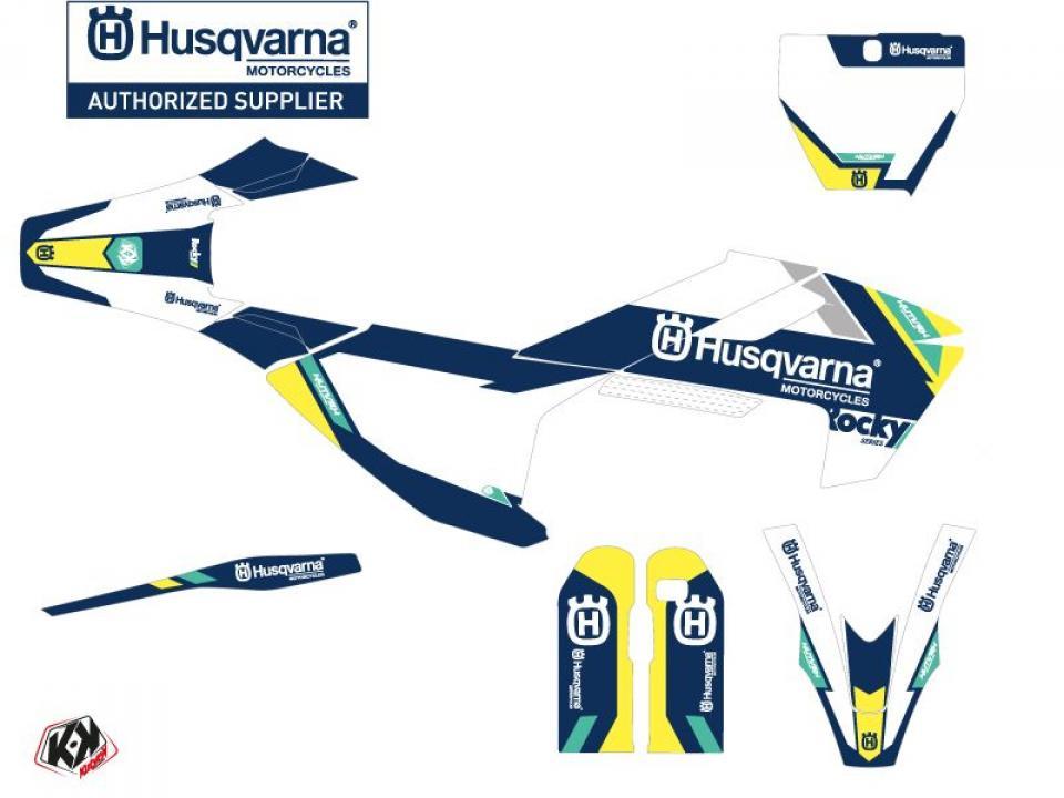 Autocollant stickers Kutvek pour Moto Husqvarna 450 FS RALLY 2014 à 2015 Neuf