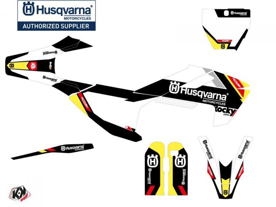 Autocollant stickers Kutvek pour Moto Husqvarna 450 FS RALLY 2014 à 2015 Neuf