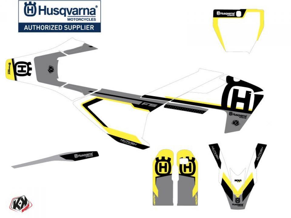 Autocollant stickers Kutvek pour Moto Husqvarna 450 FS RALLY 2014 à 2015 Neuf