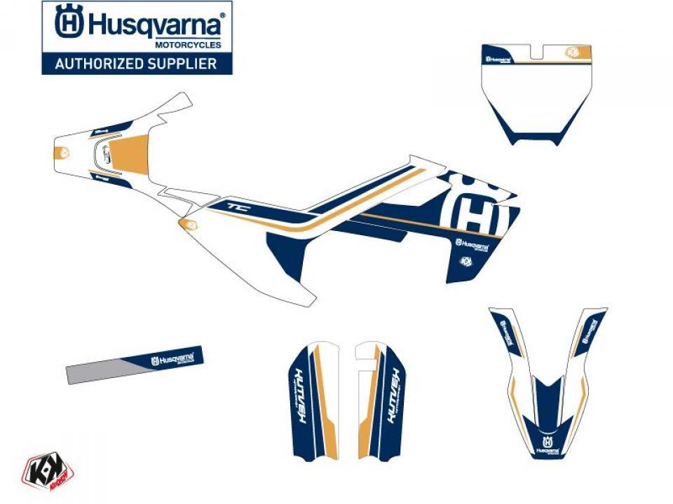 Autocollant stickers Kutvek pour Moto Husqvarna 50 TC 2020 à 2023 Neuf