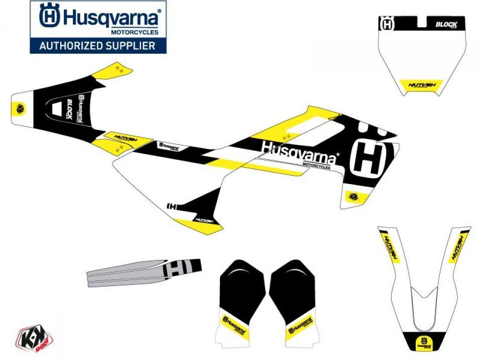 Autocollant stickers Kutvek pour Moto Husqvarna 65 TC 2017 à 2023 Neuf