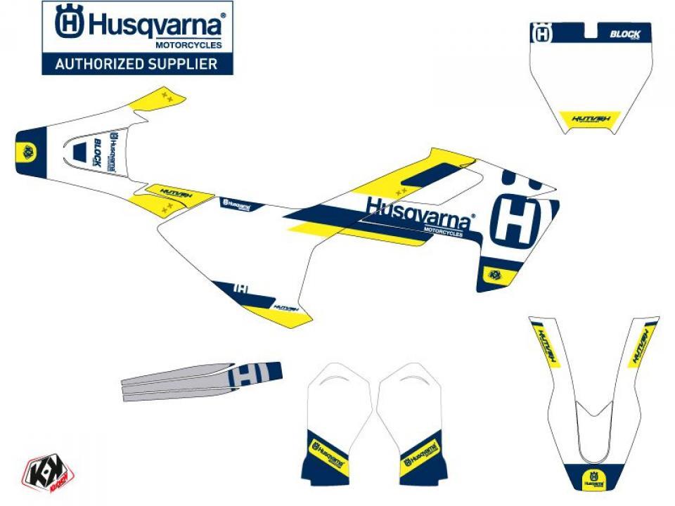 Autocollant stickers Kutvek pour Moto Husqvarna 65 TC 2017 à 2023 Neuf