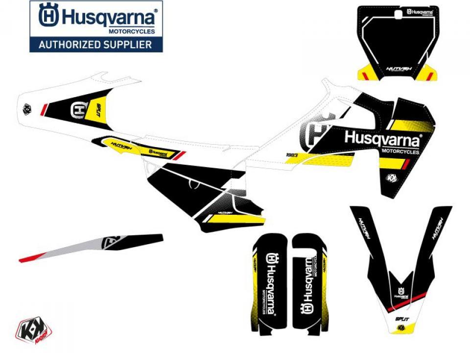 Autocollant stickers Kutvek pour Moto Husqvarna 125 TC 2016 à 2018 Neuf