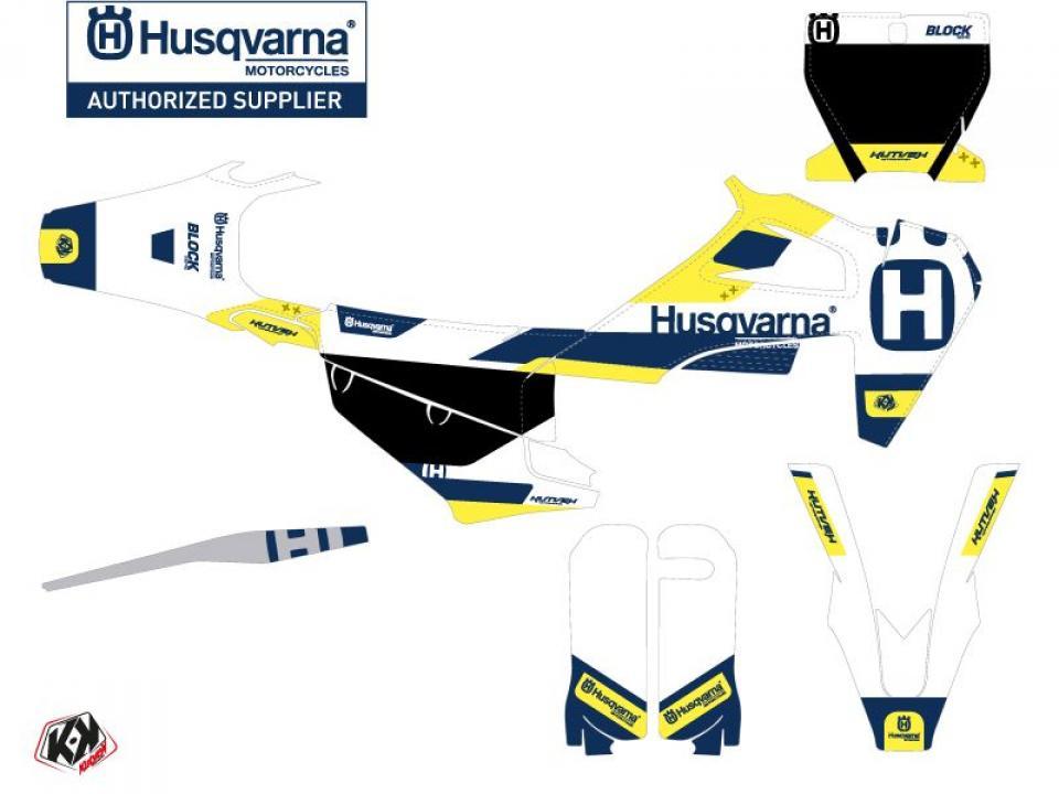 Autocollant stickers Kutvek pour Moto Husqvarna 125 TC 2016 à 2018 Neuf