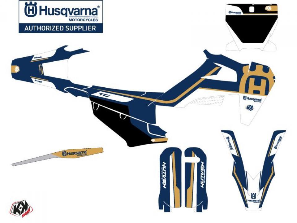 Autocollant stickers Kutvek pour Moto Husqvarna 125 TC 2019 à 2022 Neuf