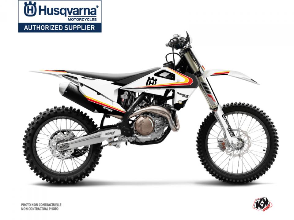 Autocollant stickers Kutvek pour Moto Husqvarna 250 Te 2T 2017 à 2018 Neuf