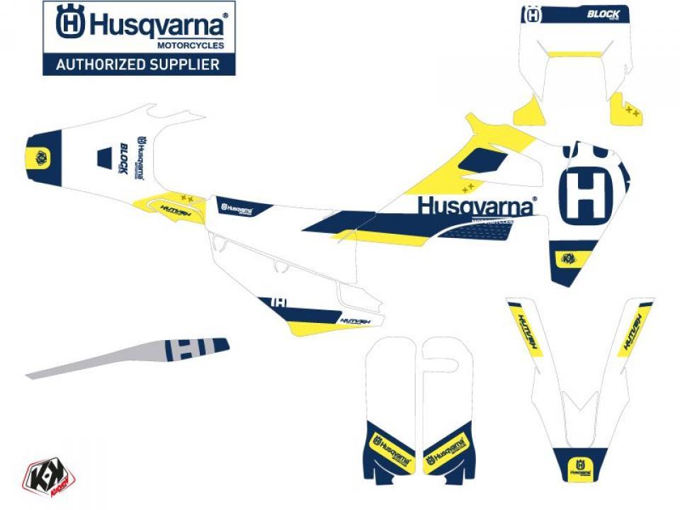 Autocollant stickers Kutvek pour Moto Husqvarna 450 Fe 4T 2015 Neuf