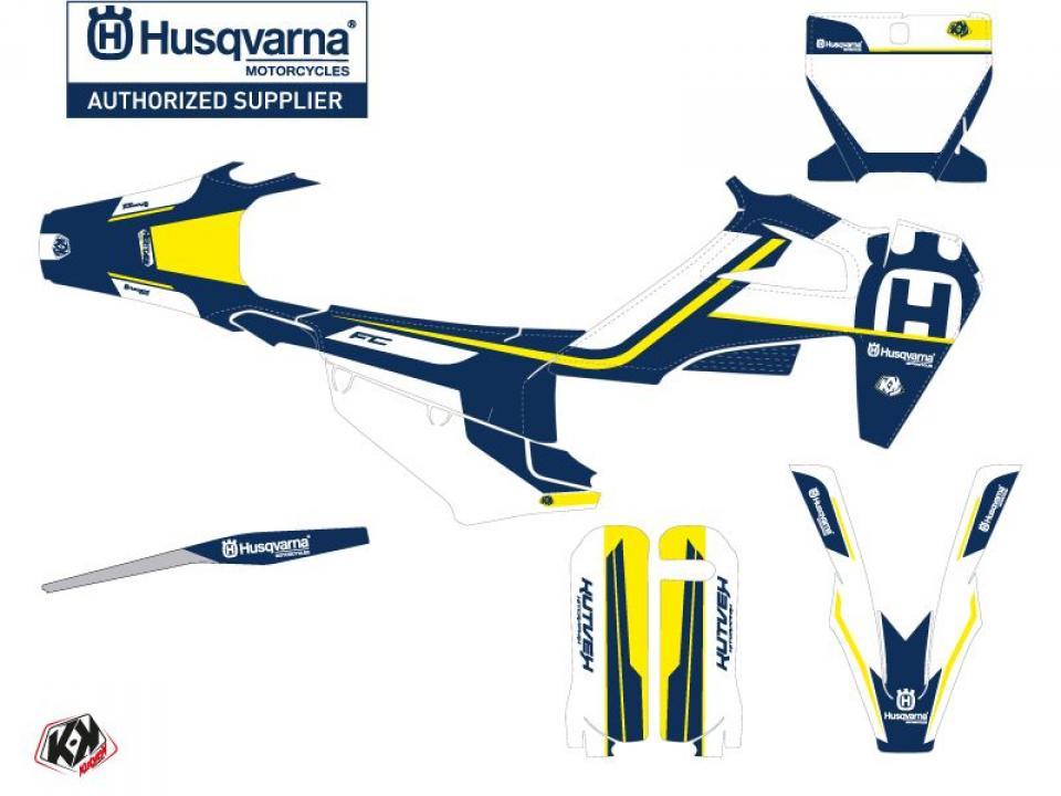 Autocollant stickers Kutvek pour Moto Husqvarna 450 Fe 4T 2017 à 2019 Neuf