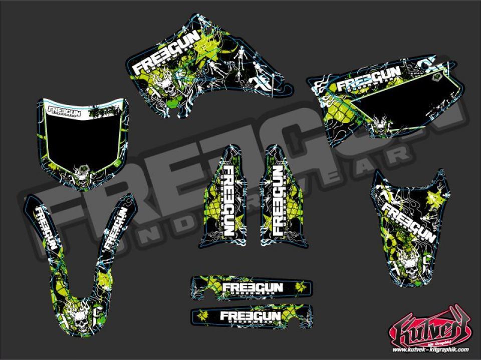 Autocollant stickers Kutvek pour Moto Kawasaki 250 KX 1994 à 1998 Neuf