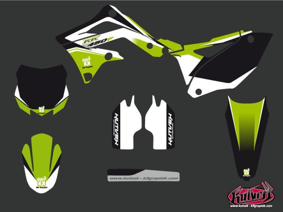 Autocollant stickers Kutvek pour Moto Kawasaki 450 Kx-F 4T 2006 à 2008 Neuf