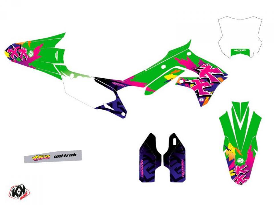 Autocollant stickers Kutvek pour Moto Kawasaki 450 Kx-F 4T 2013 à 2015 Neuf