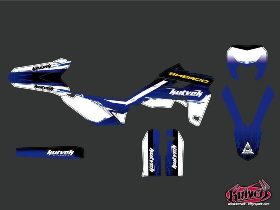 Autocollant stickers Kutvek pour Moto Sherco 250 2.5I 2T Enduro 2005 à 2008 Neuf