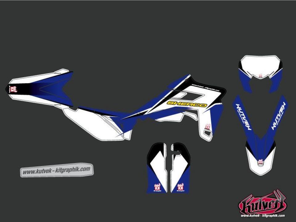 Autocollant stickers Kutvek pour Moto Sherco 250 2.5I 2T Enduro 2009 à 2011 Neuf