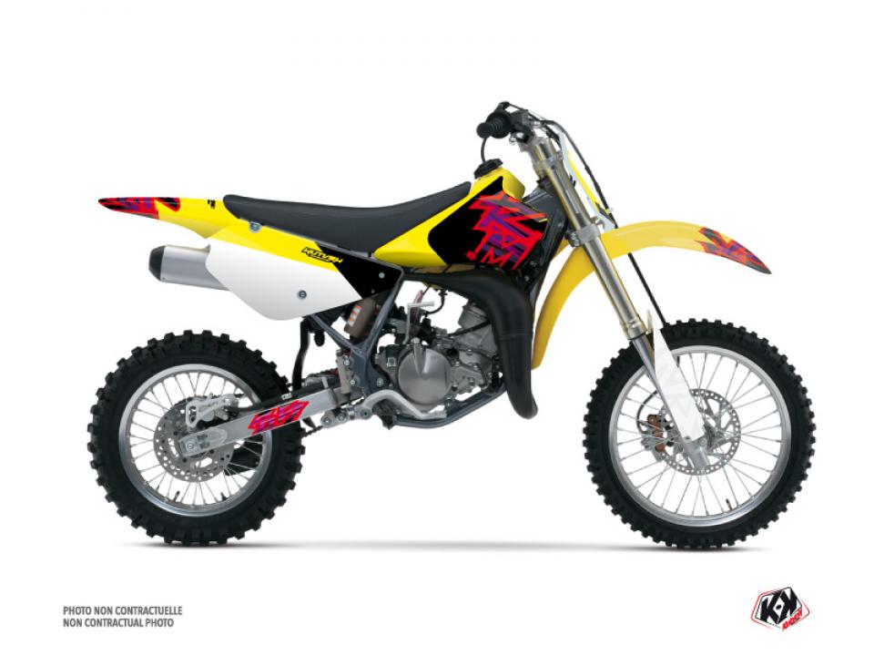 Autocollant stickers Kutvek pour Moto Suzuki 85 RM grandes roues 2002 à 2022 Neuf