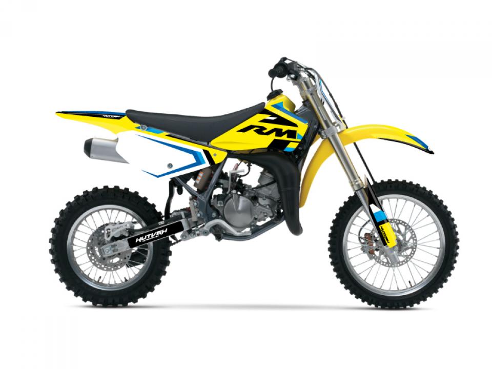 Autocollant stickers Kutvek pour Moto Suzuki 85 RM grandes roues 2002 à 2022 Neuf