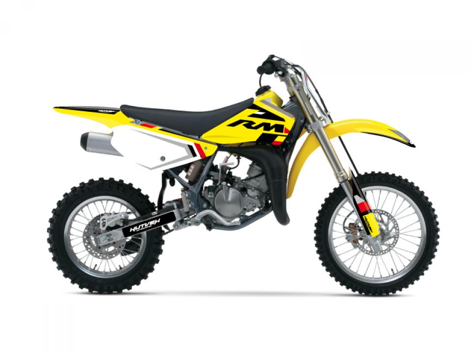 Autocollant stickers Kutvek pour Moto Suzuki 85 RM grandes roues 2002 à 2022 Neuf