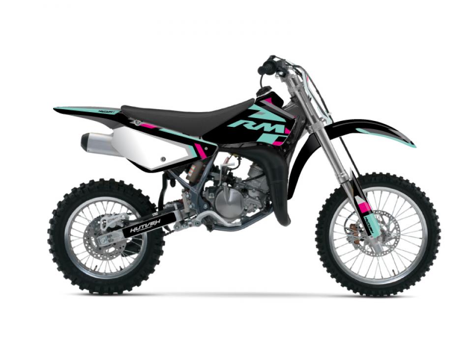Autocollant stickers Kutvek pour Moto Suzuki 85 RM grandes roues 2002 à 2022 Neuf