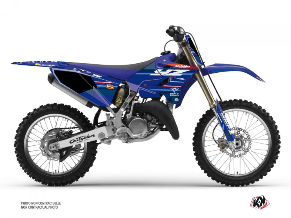 Autocollant stickers Kutvek pour Moto Yamaha 125 YZ 1989 à 1990 Neuf