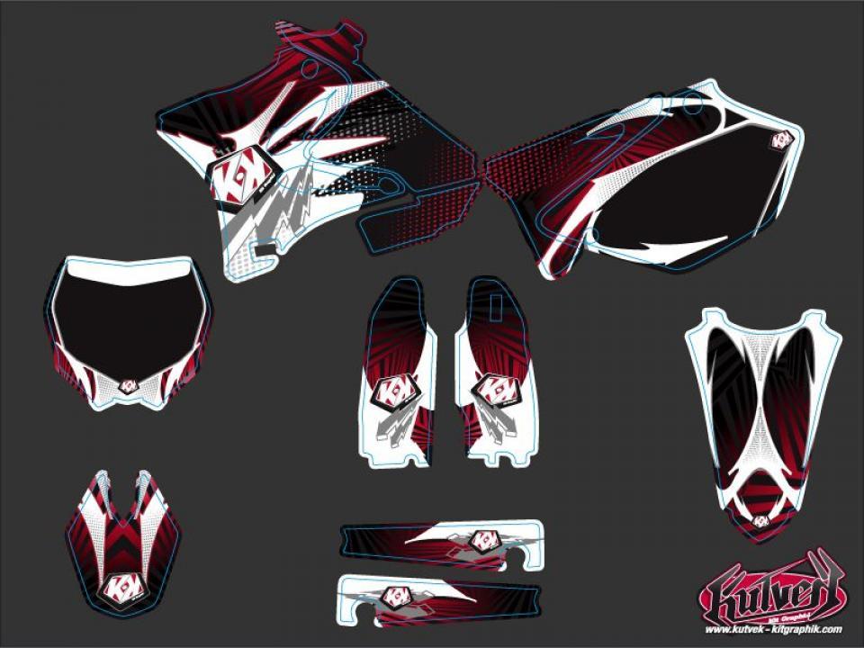 Autocollant stickers Kutvek pour Moto Yamaha 125 YZ 1991 Neuf