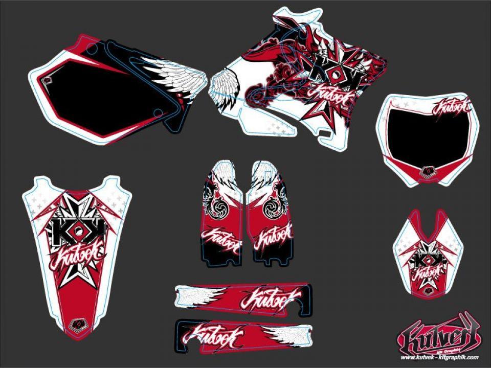 Autocollant stickers Kutvek pour Moto Yamaha 250 YZ 2006 à 2008 Neuf