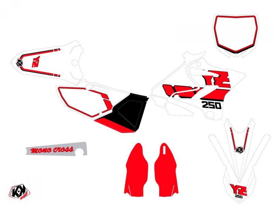 Autocollant stickers Kutvek pour Moto Yamaha 250 YZ 1991 Neuf