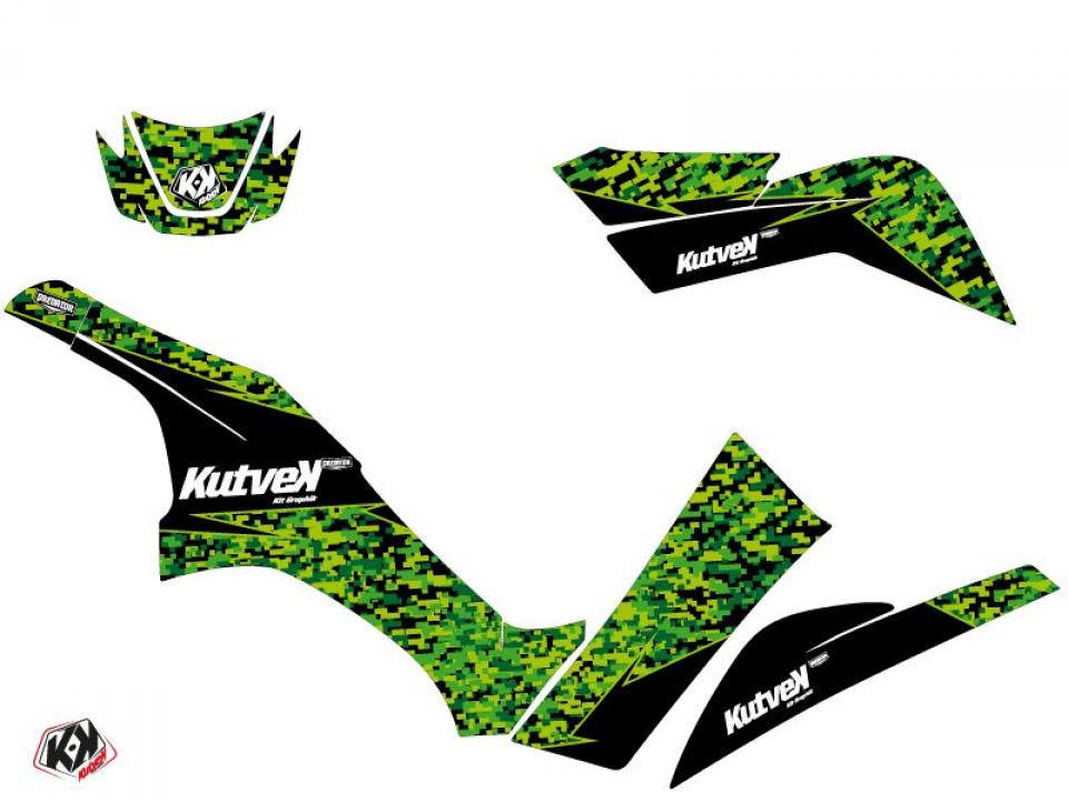 Autocollant stickers Kutvek pour Quad Kawasaki 650 KVF I BRUTE FORCE 4X4 2007 à 2010 Neuf